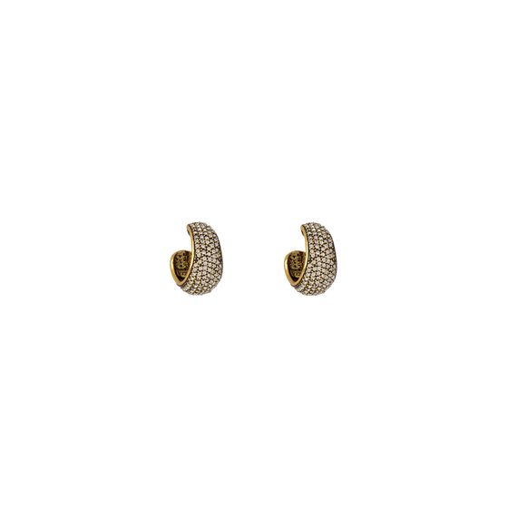 BRINCO ARGOLA MAXI BAIA OURO VINTAGE